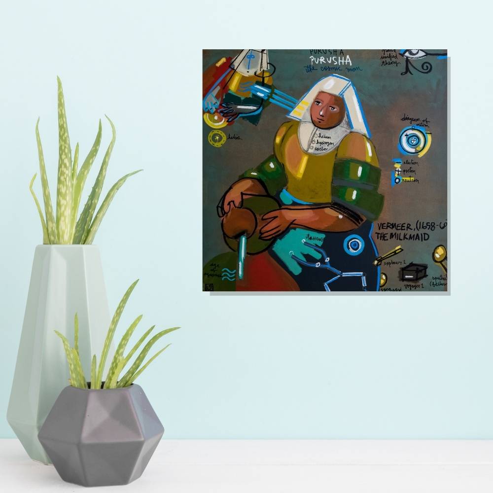 The Cosmic Man - Lebo 101 Series - Lebo Steel Mineral Print